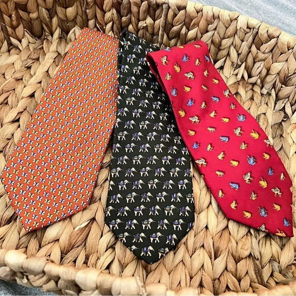 Brooks Brothers Italian Print Silk Nature Tie Collection